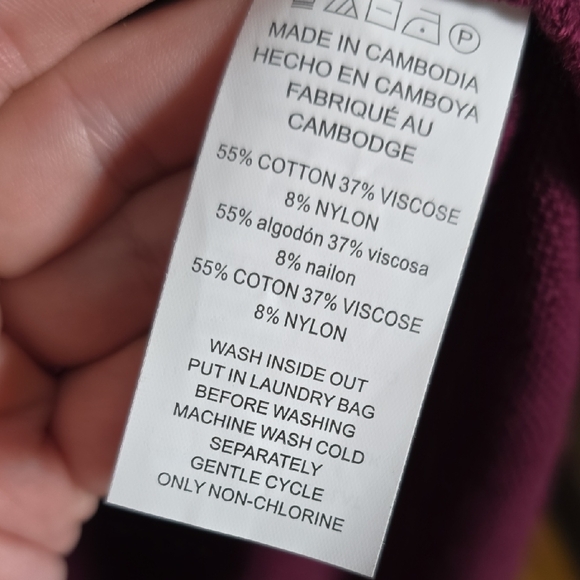 Michael Kors S Small Deep Red Maroon Crew Neck Sweater - Picture 4 of 6